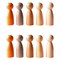 Peg People of the World Wooden People - Set of 10 - Ages 12m+
